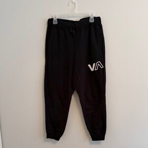 RVCA Black Textured Jogger Pants